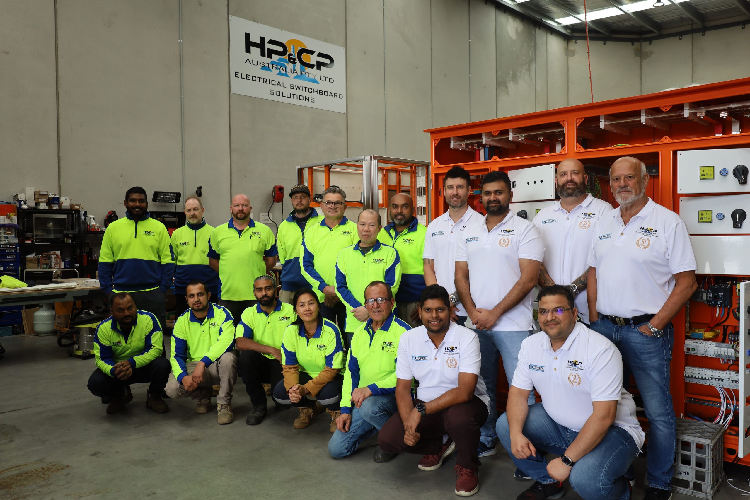 The growing team at HP & CP