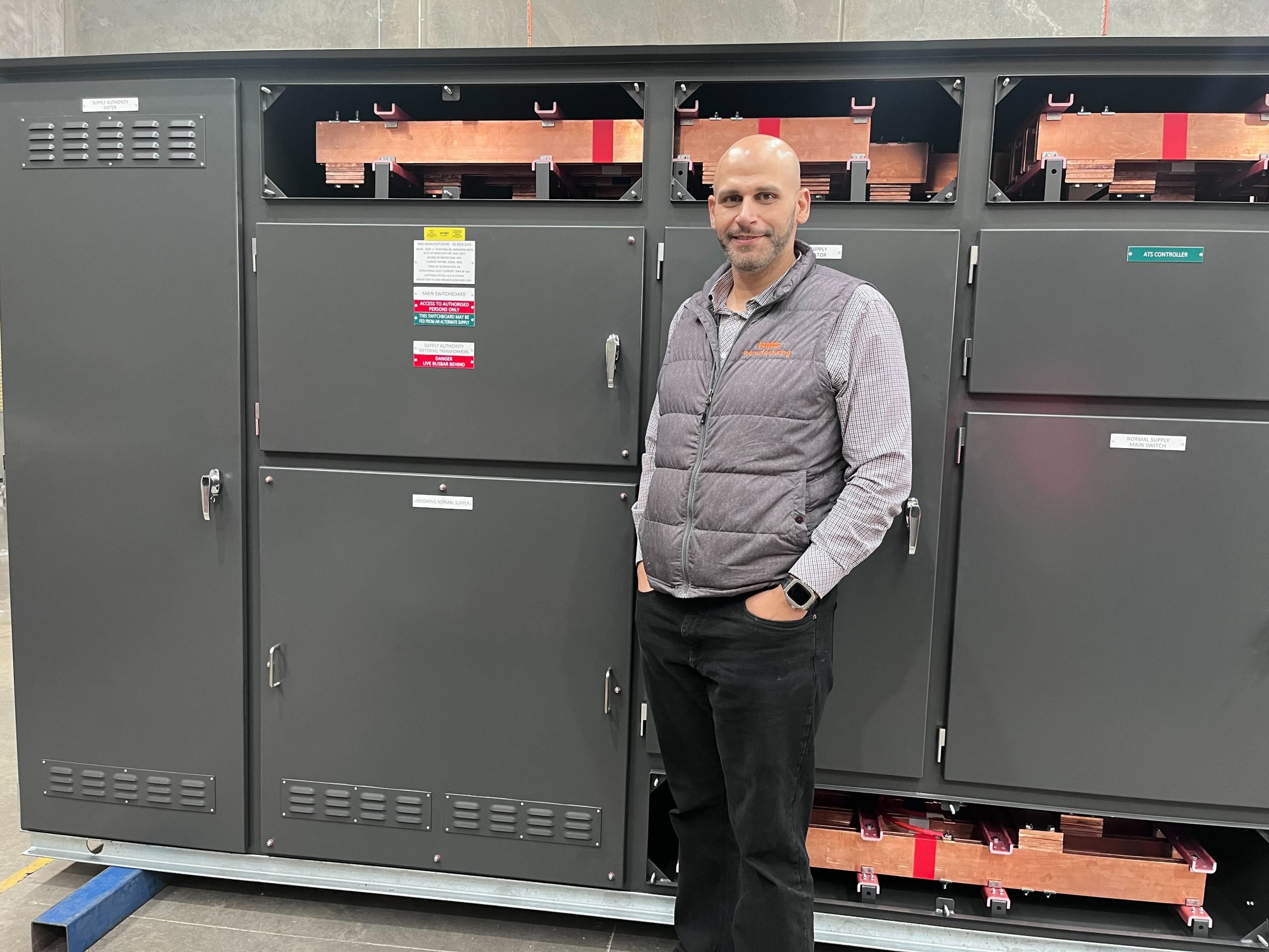 RMS Switchboards, led by Mina Shehata (pictured) is focussed on helping customers anticipate future needs, including in the provision for green energy in high-rise commercial, residential, and industrial construction projects.